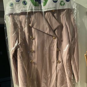 Light pink trench coat